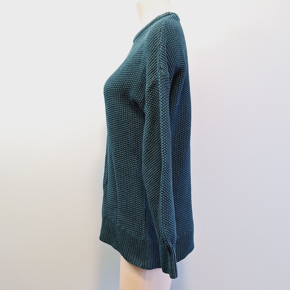 2️⃣9️⃣/4️⃣ Old Navy cotton sweater in emerald color - Picture 4 of 6